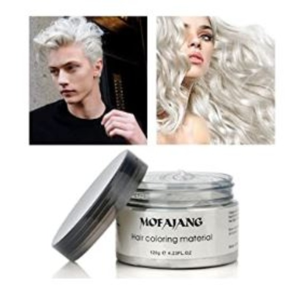 Mofajang Accessories New Temporary Hair Color Wax Dye White